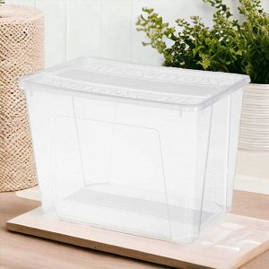 ЯЩИК ДЛЯ ХРАНЕНИЯ ПРОЗРАЧНЫЙ УНИВЕРСАЛЬНЫЙ 575х380х405 ММ "TEX-BOX" 70Л (Бесцветный)