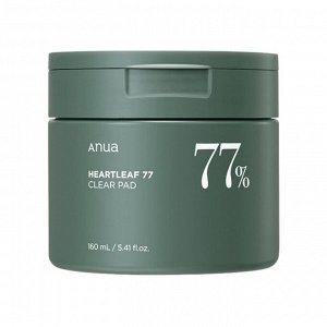 Отшелушивающие пэды с хауттюйнией и PHA-кислотой Heartleaf 77% Clear Pad,70 шт. (160 мл)