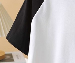 Футболка с круглым вырезом и принтом с драпировкой по бокам, серый