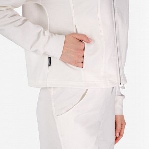 Костюм Белый
Женская куртка-толстовка на молнии, с отложным воротником, карманами в рельефах, с кулиской по низу изделия.
Женские брюки с притачным поясом, кокеткой, рельефными линиями и кулиской по н
