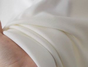 Футболка трикотажная с круглым вырезом и принтом, белый