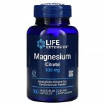 Магний Life Extension Magnesium Citrate 100мг - 100 капс