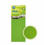 Салфетка  KOLIBRIYA Nimbi-44 Дом-Офис,  Микрофибра 30х60см,  для Дома, Зеленая