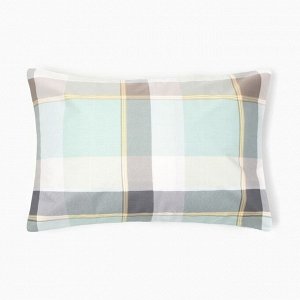Наволочка LoveLife Square green, 50*70, 100%хлопок, сатин, 125г/м²
