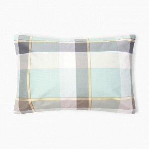 Наволочка LoveLife Square green, 50*70, 100%хлопок, сатин, 125г/м²