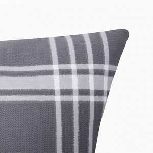 Наволочка LoveLife Square gray, 50*70, 100%хлопок, сатин, 125г/м*
