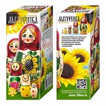 Матрёшка деревянная &quot;Подсолнухи&quot; (5 в 1)