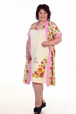 Комплект женский 3-104а Анютины глазки (розовый)