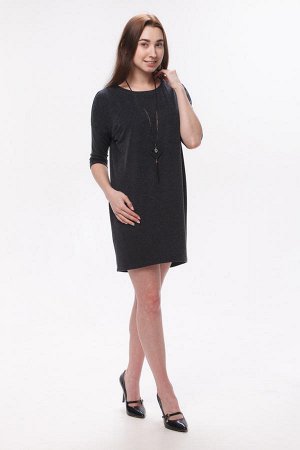 Платье женское 4-34а (тёмно-серый)