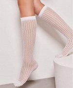 Гольфы детские ажурные белые cоты