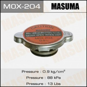 Крышка радиатора MASUMA (NGK-P519, TAMA-RC21S, FUT.-R123) 0.9 kg/cm2 MOX-204