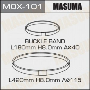 Хомут "обжимной" металлический MASUMA для пыльников, к-т2шт (в уп. 5 комплектов) MOX-101