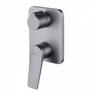 LM3727GM "BRONX" Смеситель для ванны и душа встраиваемый с 2-функц. дивертором, без аксессуаров, гра