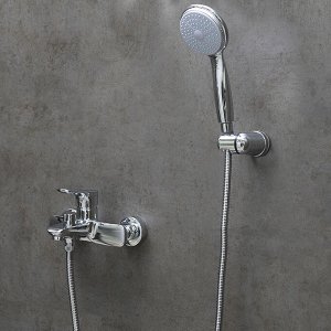LM0812C "SELENA" Смеситель для ванны, с коротким изливом, дивертор с кер. пласт., хром