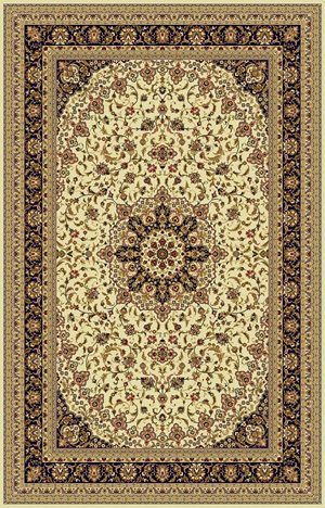 Ковер Ковер 207 Isfahan 1126 1,70 х 2,40 м, 100% шерсть / 1.70 x 2.40 / Прямоугольник / Толщина общ, мм 8 / Ворс 8 мм / кремовый / Шерсть 100% / Молдова