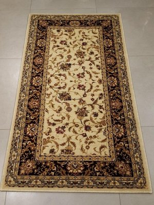 Ковер Ковер 207 Isfahan 1659 1,20 х 3,00 м, 100% шерсть / 1.20 x 3.00 / Прямоугольник / Толщина общ, мм 8 / Ворс 8 мм / кремовый / Шерсть 100% / Молдова