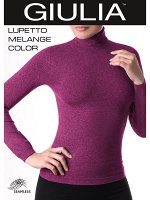 LUPETTO MELANGE COLOR (Giulia) цветная водолазка из мягкой  микрофибры с меланжевым эффектом