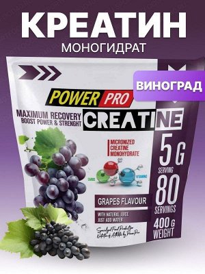 Креатин с транспортной системой Power Pro Maximum recovery (со вкусом) - 400 гр