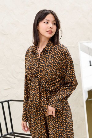 Костюм женский  SET001/07/Черный, коричневый
