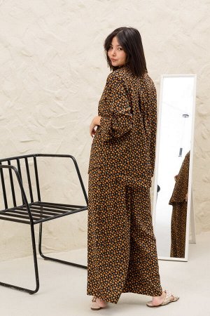 Костюм женский  SET001/07/Черный, коричневый