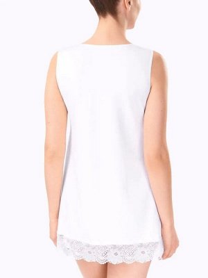 Ночная сорочка женская с кружевными вставками цвет Белый (Edelica)