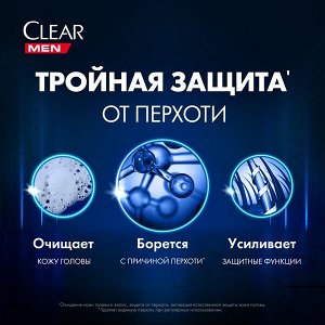 NEW ! Clear Men шампунь ПРОТИВ ПЕРХОТИ ДЛЯ МУЖЧИН ЛЕДЯНАЯ СВЕЖЕСТЬ С МЕНТОЛОМ 650 мл