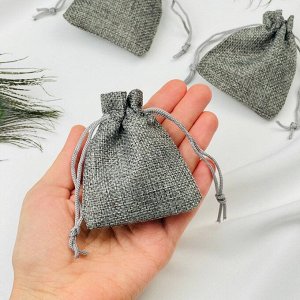 Мешочек: Холщовый серый (5 шт)