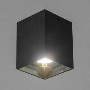 Светильник "Кубик" LED 4000К 10Вт DIM220 черный золото 7,5х7,5х9,5см