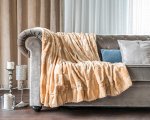 Плед из искусственного меха &quot;Zoo collection&quot; Медовая норка 150х200