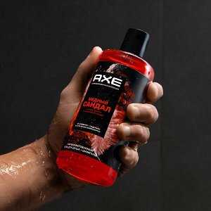 NEW ! AXE парфюмированный гель для душа и шампунь 2в1 Медный сандал 400 мл