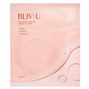 Round Lab Bliv:u Collagen Bouncing  Firming Gel Mask Укрепляющая коллагеновая гидрогелевая маска 28 гр