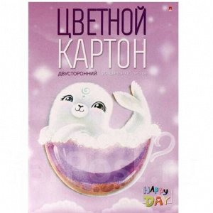 Набор цветного картона Альт, А4 (200 х 290 мм), 10 листов, 20 цветов , "мультики"