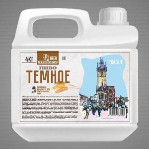 Солодовый экстракт охмеленный для приготовления домашнего пива "Темное Пиво" TM Petrokoloss Beer 4 кг
