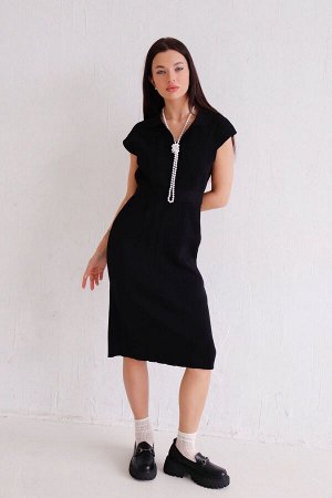 Платье-лапша чёрное Polo