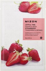 MIZON Тканевая маска для лица с экстрактом клубники Joyful Time Essence Mask Strawberry