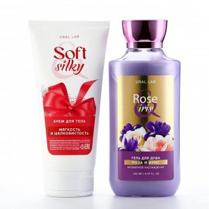 Подарочный набор косметики Rose iris, гель для душа 295 мл и крем для тела 200 мл, FLORAL &amp; BEAUTY by URAL LAB