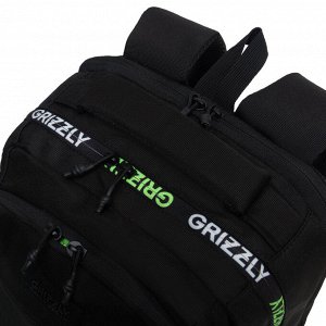 Рюкзак молодежный GRIZZLY с карманом для ноутбука 15", анатомической спинкой, для мальчика, мужской