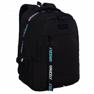 Рюкзак молодежный GRIZZLY с карманом для ноутбука 15", анатомической спинкой, для мальчика, мужской