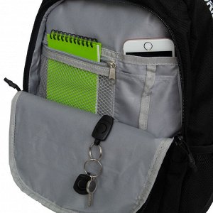Рюкзак молодежный GRIZZLY с карманом для ноутбука 15", анатомической спинкой, для мальчика, мужской
