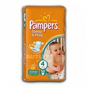 PAMPERS Подгузники Sleep & Play Maxi Экономичная Упаковка 50