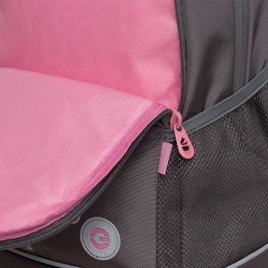Рюкзак школьный GRIZZLY с карманом для ноутбука 13", жесткой спинкой, двумя отделениями, для девочки