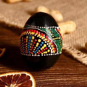 Сувенирный музыкальный инструмент Маракас «Яйцо с узором», 6.5x5x5 см, МИКС