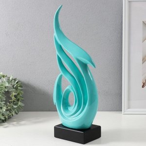 Фигурка керамика «Абстракция. Морские стрелы», бирюзовый, 7.5x18.5x41 см
