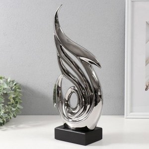 Фигурка керамика «Абстракция. Морские стрелы», серебро, 7.5x18.5x41 см