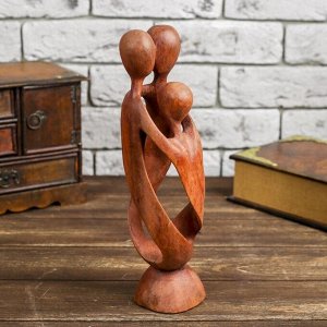 Фигурка «Семья», 30x8x8 см, дерево, коричневая