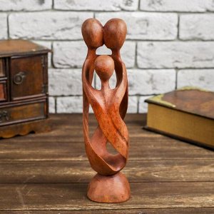 Фигурка «Семья», 30x8x8 см, дерево, коричневая