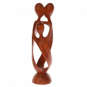 Фигурка «Семья», 30x8x8 см, дерево, коричневая