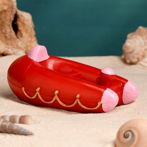 Сувенирная модель корабля «Надувная лодка», фигурка полистоун, 12x7 см