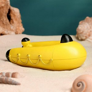 Сувенирная модель корабля «Надувная лодка», фигурка полистоун, 12x7 см