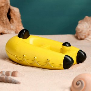 Сувенирная модель корабля «Надувная лодка», фигурка полистоун, 12x7 см
